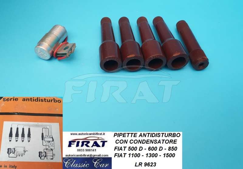 PIPETTE ANTI DISTURBO FIAT 500D - 600D - 850 - 1100 (9623) - Clicca l'immagine per chiudere